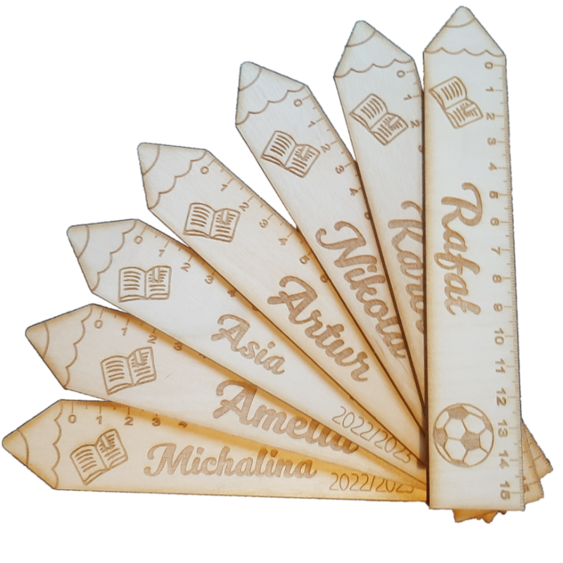 Linijka z imieniem i dedykacją