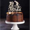 Topper na tort z rowerzystą - sklejka