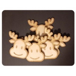 Głowa renifera półprodukt hobby (10szt.)