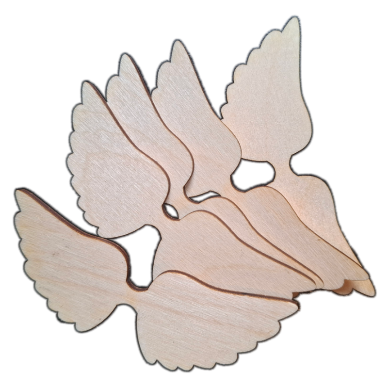 Skrzydła anioła 9x3,4cm półprodukt hobby (10szt.)