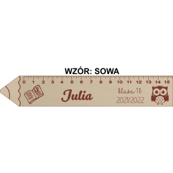 Linijka z imieniem i dedykacją