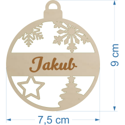 Bombka z grawerowanym imieniem