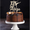Topper na tort z baletnicą - sklejka