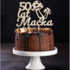 Topper na tort dla grzybiarza - sklejka